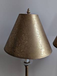 lot 73 image: Pair of Elegant Gold Table Lamps