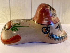 lot 181 image: Vintage Extra Large Tonala Pottery Cat Statue