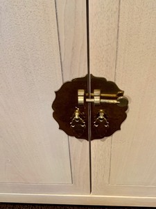 lot 173 image: Mid Century Vintage Storage Cabinet with Brass Details