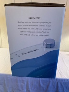 lot 175 image: Brookstone Aqua Jet Foot Spa with Heat and Jet Massagers