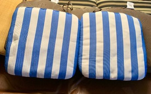 lot 162 image: Variety of Outdoor Furniture Cushions - Variety of Sizes and Colors