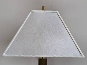 lot 92 image: Brass and Lucite Table Lamp