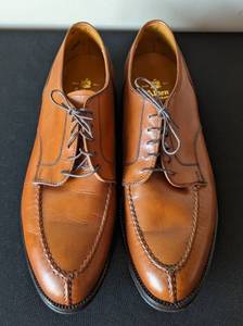 lot 404 image: New Alden Mens Tan Leather Oxfords