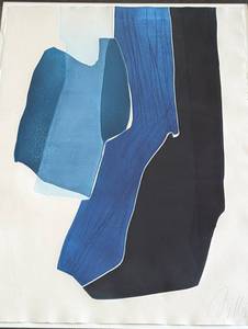 lot 95 image: Large Framed Signed Abstract Print