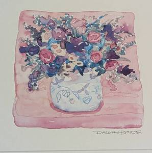 lot 284 image: Six Framed Watercolor Prints by Dawna Barton