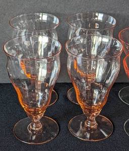 lot 286 image: Vintage Pink Stemware