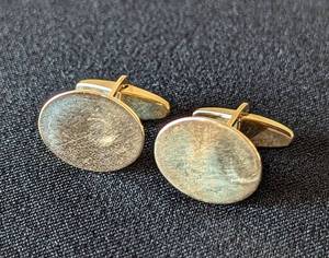 lot 297 image: Mens 14k Gold Cufflinks