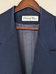 lot 359 image: Womens Vintage Christian Dior Navy Jacket