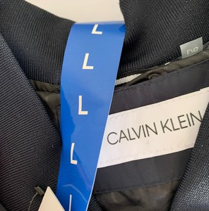 lot 372 image: New Mens Calvin Klein Bomber Jacket - Size Large - True Navy