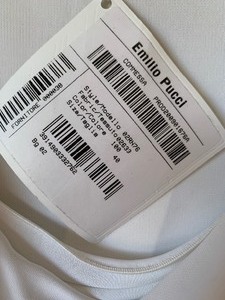 lot 374 image: Beautiful New Emilio Pucci Womens Dress Shirt with Gold Sequins