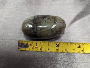 Polished labradorite gem...