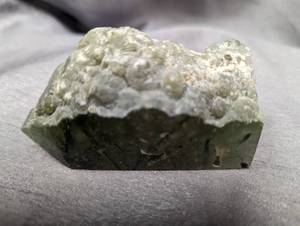 3.5 wide polished prehnite with on...