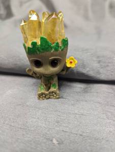 Crystal haired Groot figure, 2.5 t...