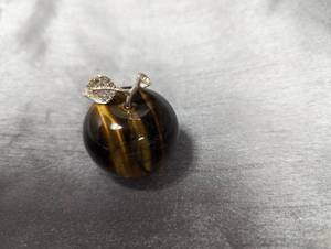 1 x 1.5 tall polished tigers eye apple...