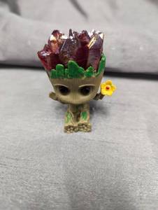 Crystal haired Groot figure, 2.5 tall