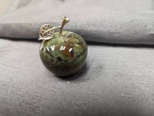 1 x 1.5 tall polished moss agate ...