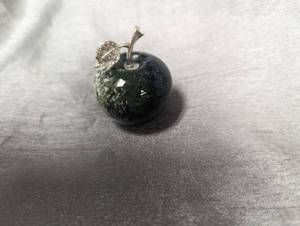 1 x 1.5 tall polished moss agate ...