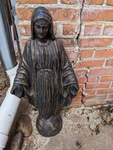 33 Tall cement statue of Mary...