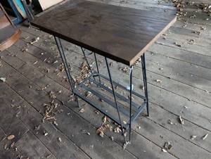 Iron base side table...
