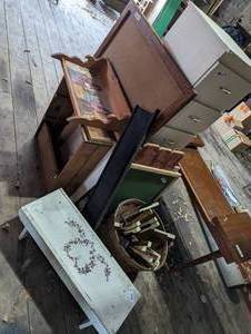 Lot of furniture for painting, refi...