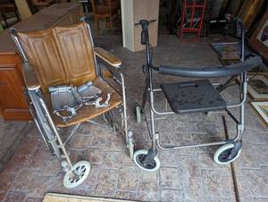Walker and wheel chair...
