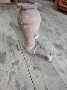 Cast iron pump base...