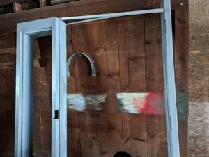 7 tall metal commercial door frame...