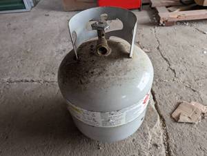 Nearly full propane tank...