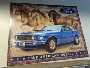 Metal Ford sign...