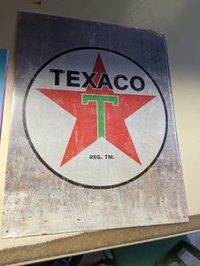 Metal Texaco sign...