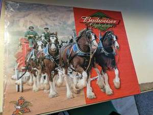 Metal Budweiser sign...