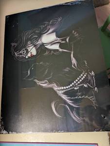 Metal lady sign...
