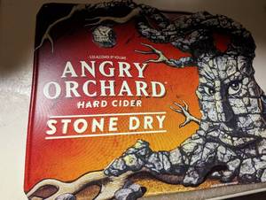 Angry Orchard metal sign...