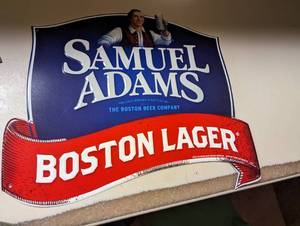 Samuel Adams metal sign...