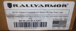 lot 4 image: Rallyarmor 2013 Subaru Crosstrek XV Black Mud Flaps.