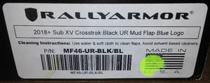 lot 15 image: Rallyarmor 2018  Crosstrek Mud Flap Set.