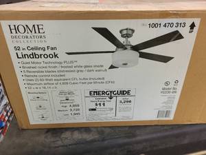 Home Decorators 52 inch Ceiling Fan - Lindbrook