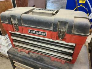 Medium Size Craftsman Tool Box with Drawers
