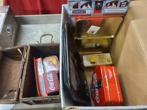 KK Coca Cola collectors tins and lunch boxes