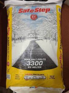1 Bag of Safe Step Rock Salt Ice Melter 25lbs