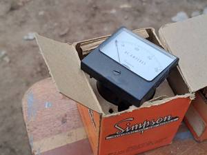 lot 674 image: Simpson A.C. Amperes Meter (in box)