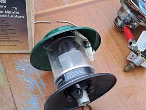 lot 683 image: Sears Hillary Propane Double Mantle Camp Lantern