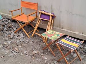 lot 712 image: Lot of (4) Folding Patio Chairs