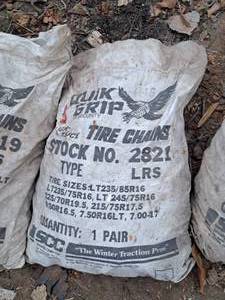 lot 738 image: Lot of (1 Pair in Bag) Security Quik Grip Light Truck Tire Chains