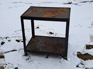 lot 625 image: Metal Cart 2-tier