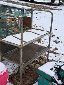 lot 626 image: Metal Cart 2-tier