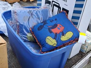 lot 809 image: Lot of (4) Mickey Mouse theme Pillows