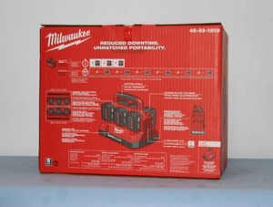 lot 8 image: Milwaukee M18 PACKOUT Six-Bay  6-Bay Rapid Battery Charger - Model 48-59-1809 - New in Box