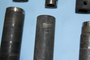 lot 76 image: Milwaukee 9-Piece SAE 38-78 Impact Socket Set