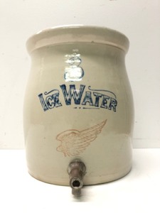 Antique RED WING Stoneware Ice Water Cooler